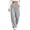 Gray, variant on Womens Capri Pants for Women Dressy Straight Cigarette High Regular - Raw Hem Office Purple XXL