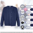 thumbnail image 6 of Kids Girls Scouts School Uniform Cardigan Brushed Fleece Cardigan, 6 of 7