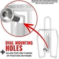 thumbnail image 3 of PRO BIKE TOOL Bike Bottle Holder White Gloss – Tubular Design & Strong Finish, 3 of 7