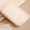 thumbnail image 4 of JHyouerji Imitation Wood Grain Plastic Serving Tray 15x10in Anti Slip Raised Feet Fruit Snack Storage Platter Stackable Kitchen Dinner Tray, 4 of 9