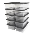 thumbnail image 1 of Homz Snaplock Bac de Rangement Organisateur Transparent 6 Qt avec Couvercle (Lot de 10), 1 of 7