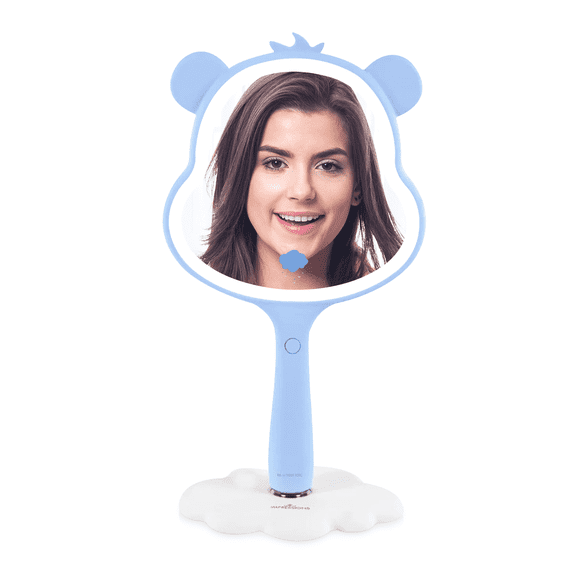 Impressions Vanity Care Bears Grumpy LED Handheld Makeup Mirror with Lights and Detachable Stand Base
