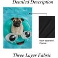 thumbnail image 4 of SKYSONIC Pug Puppy Floating in a Fun Inflatable Ring Double-Sided Printed Garden House Sports Flag 12x18in Polyester Decorative Flags for Courtyard Garden Flowerpot, 4 of 7