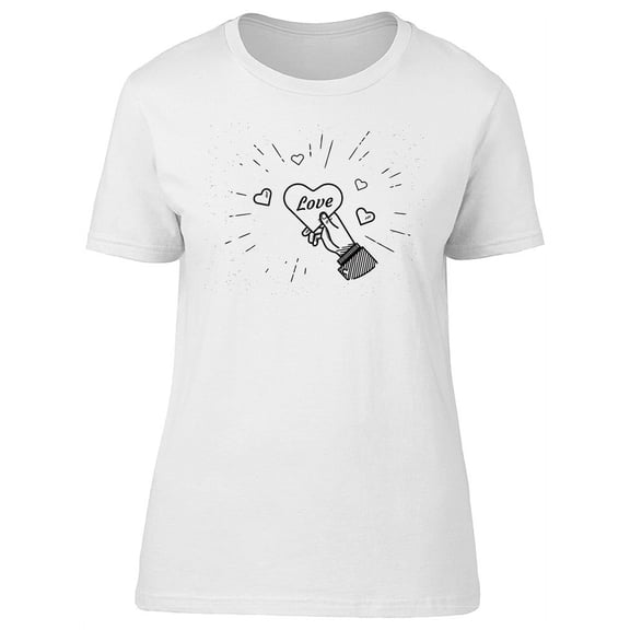 Hand With A Heart Of Love Tee Women's -Image by Shutterstock