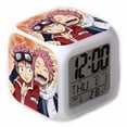 thumbnail image 1 of Reloj digital LED Fairys Tails, cuadrado colorido con alarma, 1 of 4