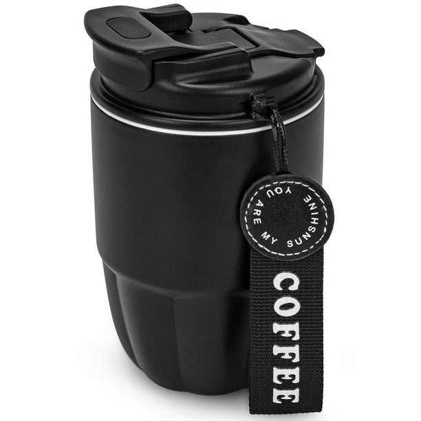 Mini de Café de Acero Inoxidable de 320 Ml, Termo Pequeño, de Agua Portátil y para el Hogar, Artículos para Beber Sencillos y Portátiles.