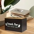 thumbnail image 6 of Wooden Snack Storage Box, Candy Jar with Lid Snack Organizer Vintage Style Candy Tin Rectangle Candy Dispenser for Candies, Chocolate & Snacks, 6 of 7