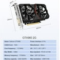 thumbnail image 3 of GTX 960 Graphics Card, 4GB GDDR5 128-bit, Video Card for Gaming PC,DP, HDMI, DVI,Computer GPU, PCI Express x16, 3 of 7