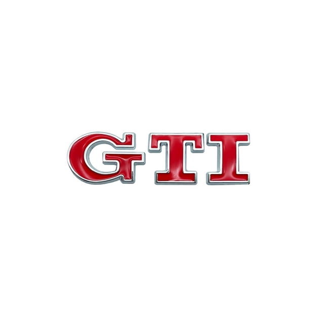 Coche 3D Metal GTI Logo Tronco Cuerpo Parrilla Insignia Emblema Pegatina Para Volkswagen VW Jetta Golf Escarabajo CC EOS MK2 MK4 MK5 MK6 MK7