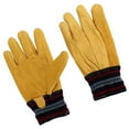 thumbnail image 2 of 26cm Winter Work Gloves Cowhide Leather Abrasion Resistant Warming for Logistics Handling Driver, 2 of 8