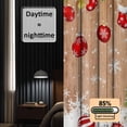 thumbnail image 3 of Christmas Tree Blackout Curtains for Bedroom/Living Room, Pinch Pleated Black Out Curtains, Xmas Red Balls Pine Branches Snowflakes New Year Room Darkening Window Drapes with Hooks 2 Panels, 39"x70", 3 of 8