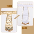thumbnail image 2 of OULII Costume Belt Egyptian Style Classical Golden Fabric 1Pack, 2 of 8
