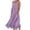 Purple, variant on Feancey Womens Summer Dresses Linen Casual Beach Sundress Flowy Ruffle Hem Sleeveless Maxi Dresses Loose Fit Fashion Tank Dress with Pockets Light Blue XXL
