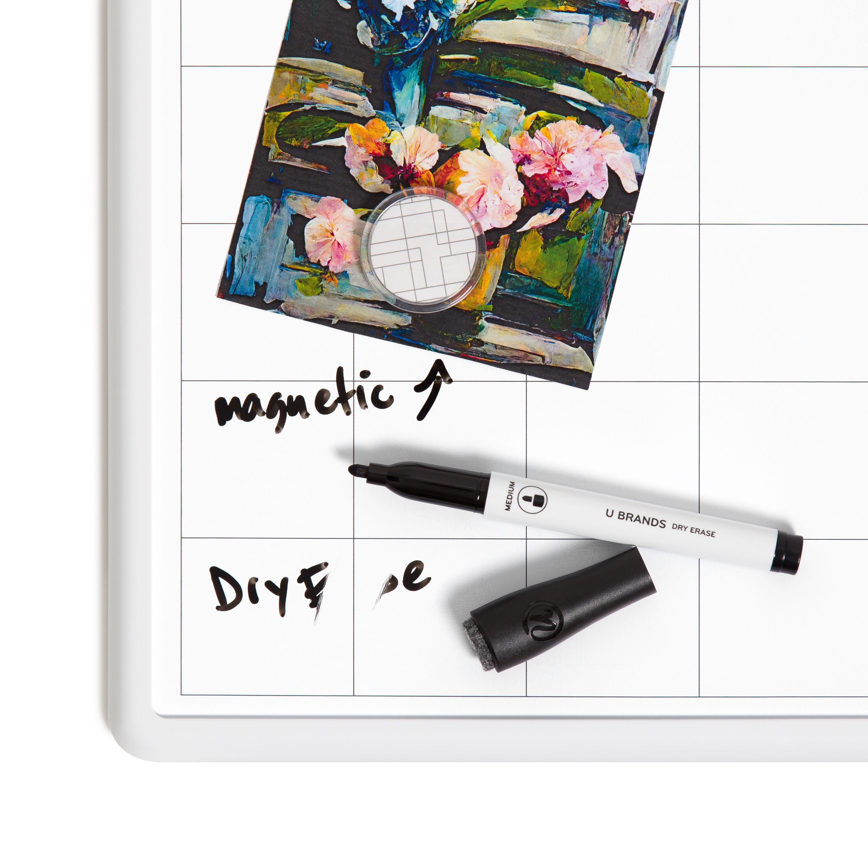 U Brands 11x14 Contempo Frame Dry Erase Calendar