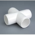 thumbnail image 1 of Accesorio de tubería de cuatro vías de UPVC de grado de muebles ASTM SCH40, junta de plástico cruzada de cuatro vías, 1 of 4