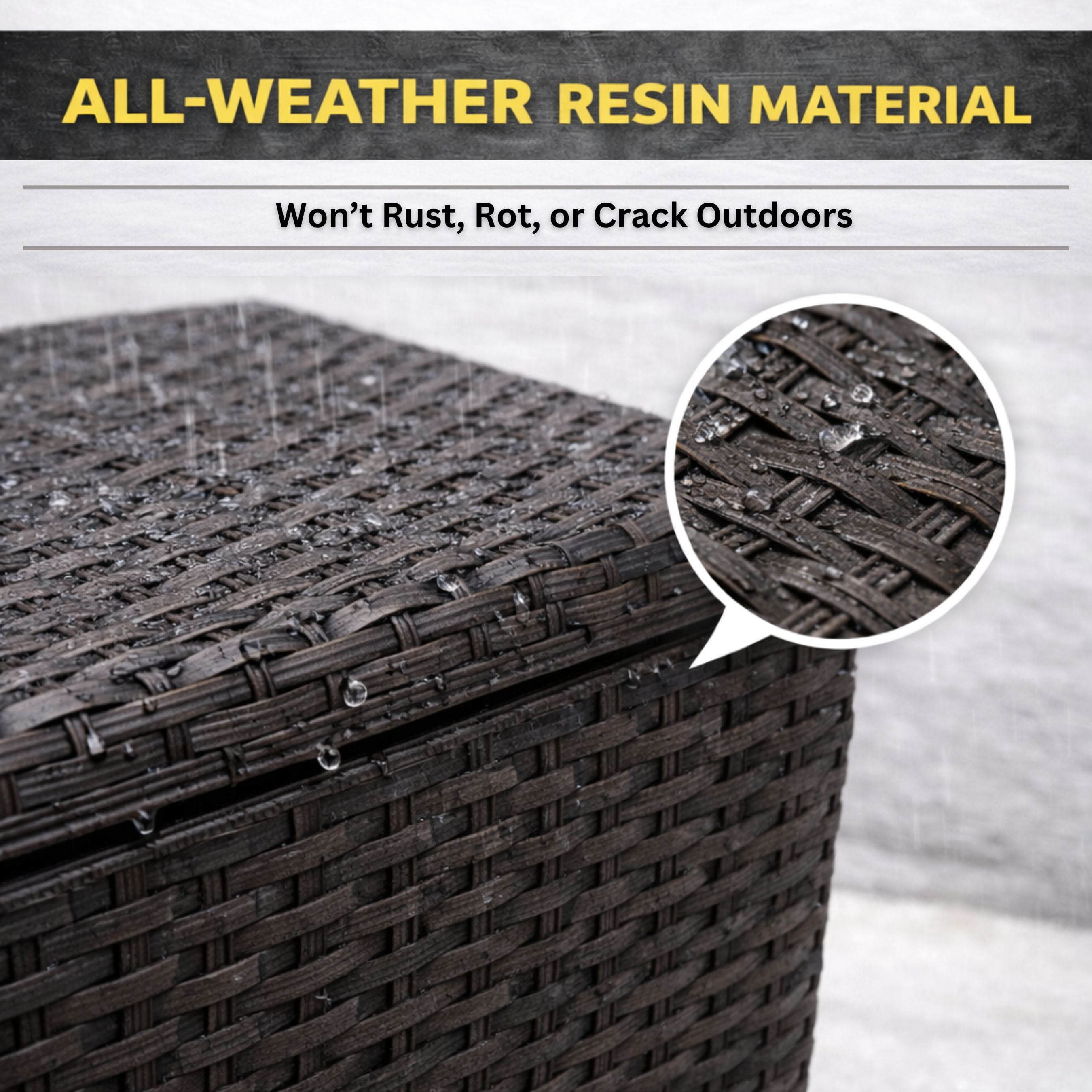 Real Hose Storage Outdoor Garden Hose Storage Holder, Decorative Garden Hose Storage Box, Storage for Garden Tools, Garden Hose, Lawn and Garden Products, 200ft Hose Capacity