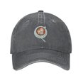 thumbnail image 2 of XMXT Cotton Baseball Cap, Watercolor Coffee Pull Pattern Mens Baseball Hats, Deep Heather, 2 of 9
