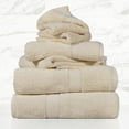 thumbnail image 2 of Superior Hymnia Egyptian Cotton 6-Piece Towel Set, Cream, 2 of 8