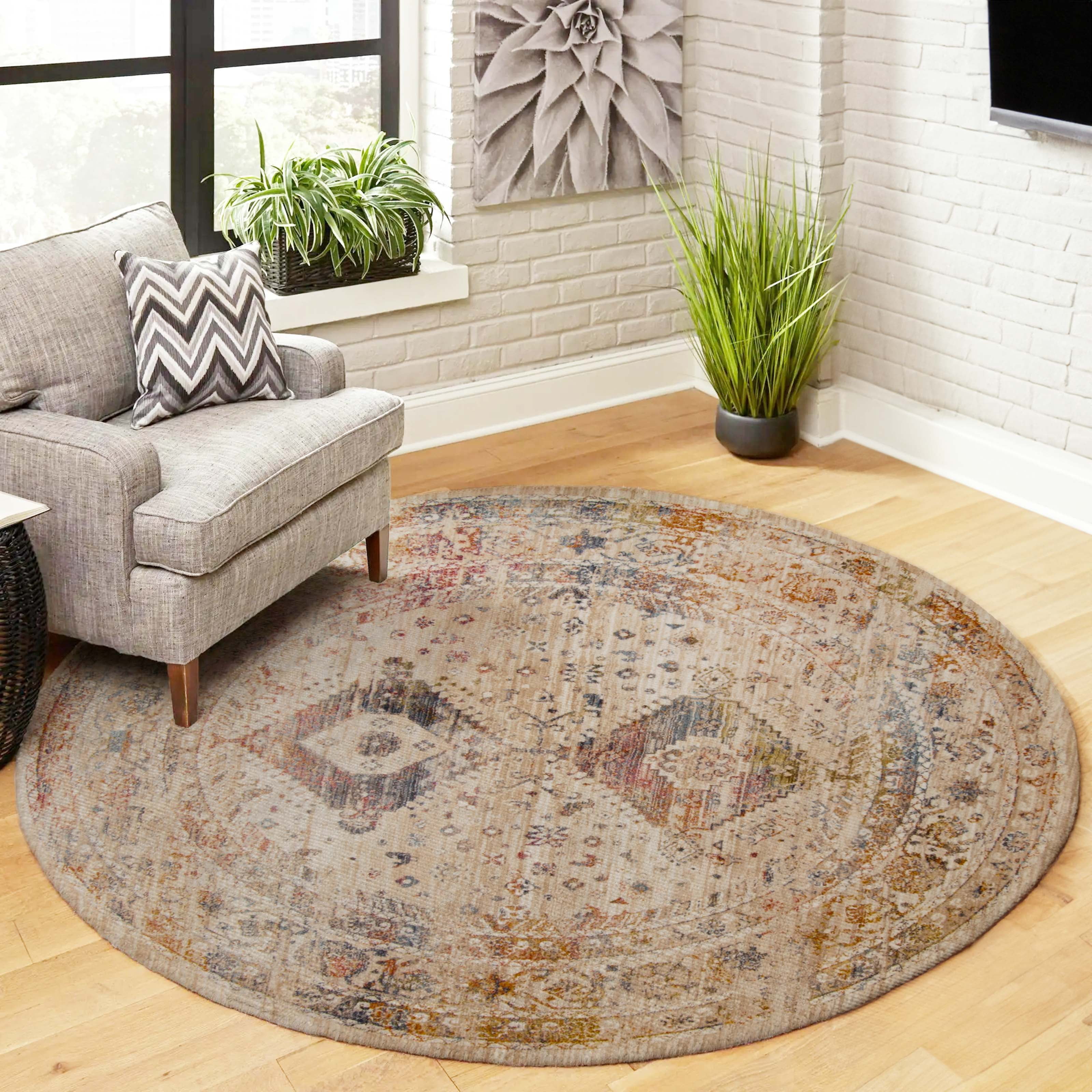 ECARPET Ethel Traditional Area Rug for Living Room, Bedroom, Dining Room, Entrance, Hallway and More.