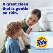 Tide Clean and Gentle Powder Laundry Detergent, Unscented, 77 oz, 68 Loads
