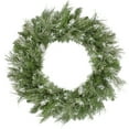 thumbnail image 2 of Northlight 24" Unlit Snow Mountain Pine Artificial Christmas Wreath, 2 of 7