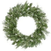 Snow Mountain Pine Artificial Christmas Wreath - 24 Inch, Unlit
