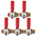 thumbnail image 3 of Válvula, 5 piezas Válvula de bola Válvula de bola de latón Accesorio de compresor de aire Funcionalidad versátil, 3 of 9