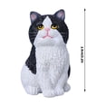 thumbnail image 3 of Black Sitting Cat Figurine Car Interior Ornament - Realistic Black Cat Statue with Seated Posture Decorative Accessory - For Car Dashboard, Home Shelf, Office Desk, Bedroom Decor, 3 of 5