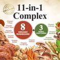 thumbnail image 4 of Mushroom Powder Supplement - 11-in-1 Blend - Organic Lions Mane, Reishi, Cordyceps, Chaga, Turkey Tail Mushroom Extract Powder - Brain & Immune Support Mushrooms Powder - Bottled in USA - 60 Servings, 4 of 10