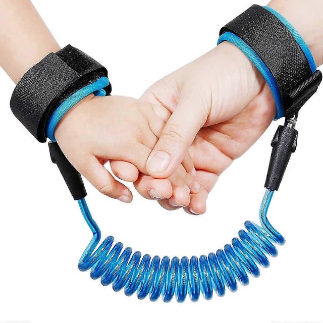 Anti-lost wrist belt children safety hand strap 360 rotation elastic wire rope breathable cotton wrist band for travel outdoor walking
