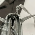 thumbnail image 6 of Women Bag Trendy Shoulder Bag Korean Styles Handbag Purse PU Leather Crossbody Bag Top Handle Bag Small Square Bag, 6 of 8