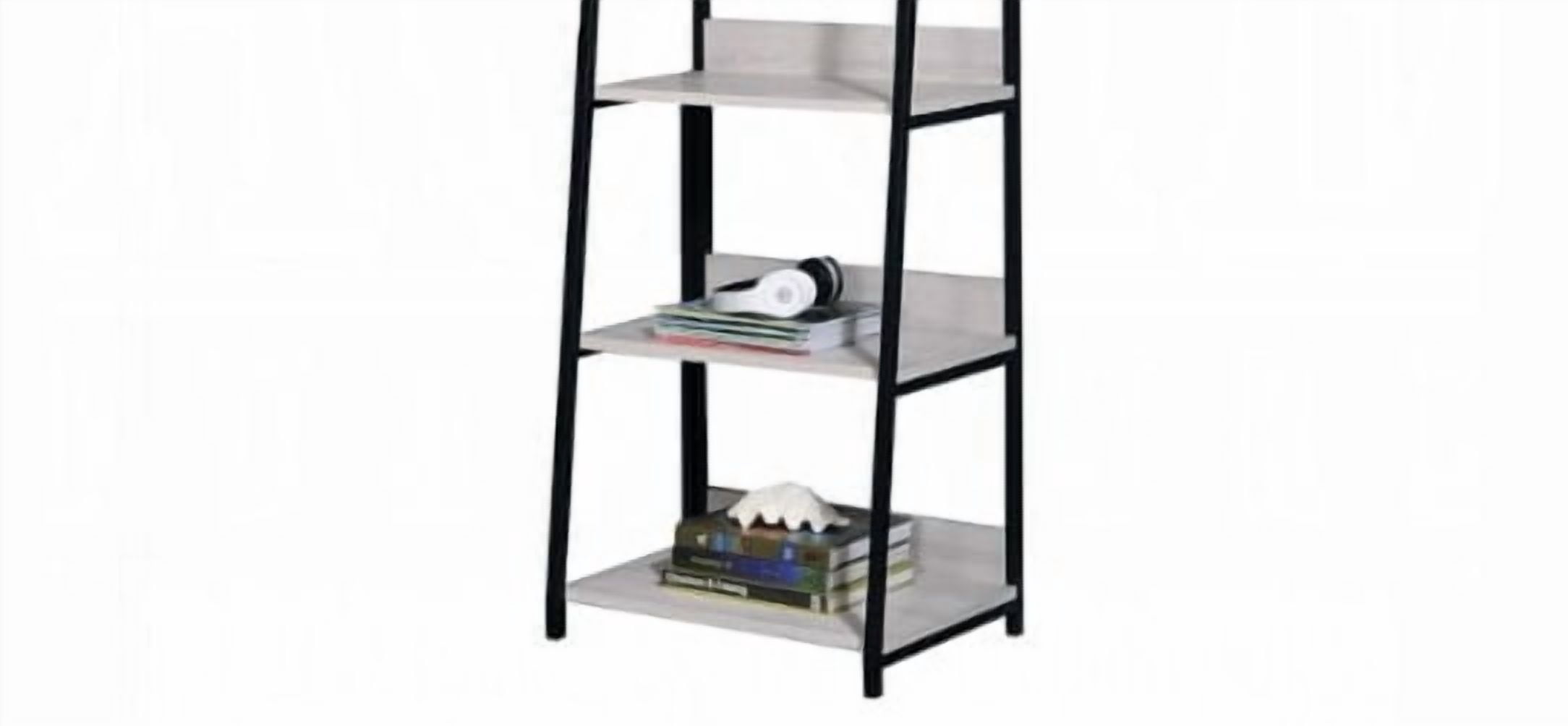 16"W Bookshelf Natural & Black Finish