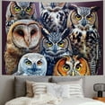thumbnail image 2 of Orinice Owls Puzzle Tapestry Wall Hanging Unique Style Graphic Art for Living Room Bedroom Decorations 50x40inch, 2 of 6
