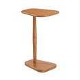 thumbnail image 3 of MH London Sammy Solid Mango Wood C-Shape End Table, Sofa Side Table, Drink Table, 15 x 12 x 22 in, Mid Tone Honey, 3 of 9