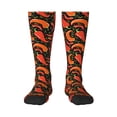 thumbnail image 2 of Lsque Red Hot Chili Printed Crew Socks Men's Women's LightWeight Thin Casual Calf Socks ,Knee High Socks,Cotton Socks, 2 of 9