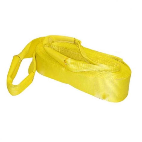 Heavy Duty Tow Strap, 4" x 30 ft, Yellow, Industrial Grade Recovery Strap