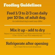 Pedigree Chopped Ground Dinner Chicken & Bacon Variety Pack Wet Dog Food, (12) 13.2 Oz Cans