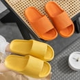 thumbnail image 4 of Zapatillas de casa de baño con plataforma gruesa para mujer, chanclas antideslizantes de verano 2024 con suela suave a la moda, tobogán de interior EVA, 4 of 7