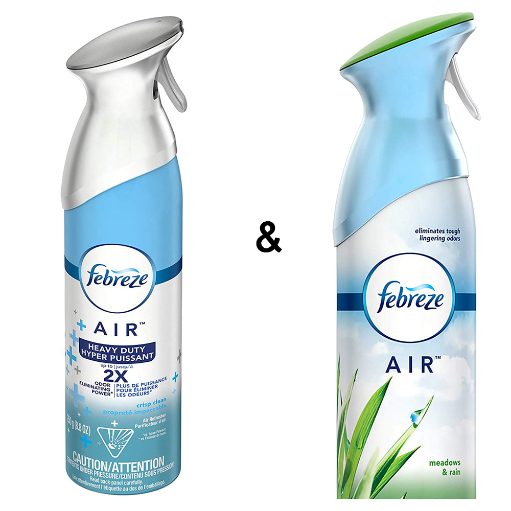 AIR Freshener Heavy Duty Crisp Clean (1 Count, 250 g) by Febreze & Air
