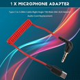 thumbnail image 4 of Tipo-C A 3,5 mm Cable para Wireless Go II, Ángulo Recto TRS Macho Adaptador AUX Cable de Audio Reemplazo, 4 of 9