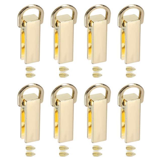 Bolso Lateral Broche Hebilla, 8uds 0,28" Metal Suspensión Bolso Correa Cadena Conector con Anilla D para Bricolaje, Bolso Bandolera Hombro (Dorado Claro)