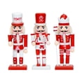 thumbnail image 1 of 3 figuras navideñas de Cascanueces, adorno festivo, estatuas de decoración navideña de madera para recuerdos de fiesta, dormitorio navideño festivo, 1 of 9