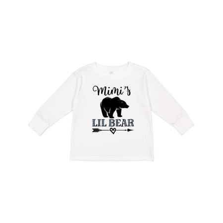 

Inktastic Mimi Lil Bear Grandson Gift Boys Long Sleeve Toddler T-Shirt