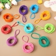 thumbnail image 3 of 192pcs Potholder Weaving Loom Loops Portable Elastic Loom Bands for Kids, 3 of 8