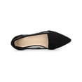 thumbnail image 3 of BLISSFUL STEP Women's Pointed Toe Mesh Slip-on Ballet Flats Black 7, 3 of 7
