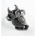 thumbnail image 4 of Fennco Styles Perched Owl Metal Napkin Rings, Set of 4 - Pewter Animal Design Napkin Holders for Home Décor, Dining Table, Banquets, Family Gathering and Special Occasions, 4 of 6