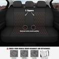 thumbnail image 3 of Fundas de asiento de coche CAROMOP de piel sintética de lujo para 5 asientos, 3 of 9