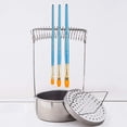 thumbnail image 2 of 2024 Paint Brush Washer Cleaner Stainless Steel Uncovered Cleaning Pot Oil Painting Washing Bucket, 2 of 5