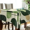thumbnail image 4 of Yayeee Tablecloths for Rectangular Tables 54 x 72 inch Party Table Cover, Green Circle, 4 of 6