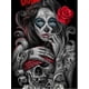 thumbnail image 1 of Pintura de diamantes 5D DIY, bordado de calavera y niña, punto de cruz, mosaico, imagen de diamantes de imitación, regalo de Halloween, 1 of 4